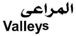VALLEYS trademark