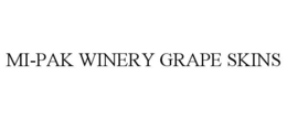 MI-PAK WINERY GRAPE SKINS trademark