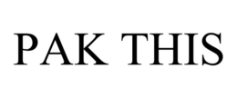 PAK THIS trademark