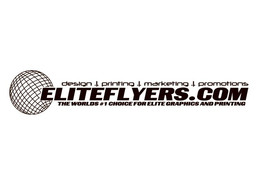 ELITEFLYERS.COM THE WORLDS #1 CHOICE FOR ELITE GRAPHICS AND PRINTING DESIGN PRINTING MARKETING PROMOTIONS trademark