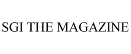 SGI THE MAGAZINE trademark
