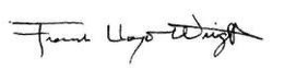 FRANK LLOYD WRIGHT trademark