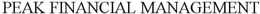 PEAK FINANCIAL MANAGEMENT trademark