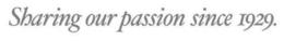 SHARING OUR PASSION SINCE 1929. trademark