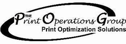 THE PRINT OPERATIONS GROUP PRINT OPTIMIZATION SOLUTIONS trademark