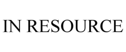 IN RESOURCE trademark