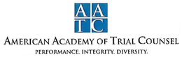 AATC AMERICAN ACADEMY OF TRIAL COUNSEL PERFORMANCE. INTEGRITY. DIVERSITY. trademark