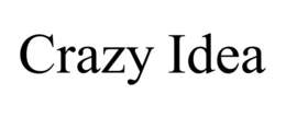 CRAZY IDEA trademark