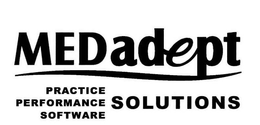 MEDADEPT PRACTICE PERFORMANCE SOFTWARE SOLUTIONS trademark