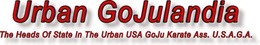 URBAN GO JULANDIA THE HEADS OF STATE IN THE URBAN USA GO JU KARATE ASS. U.S.A.G.A. trademark