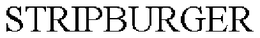 STRIPBURGER trademark
