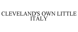 CLEVELAND'S OWN LITTLE ITALY trademark