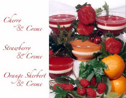 CHERRY & CREME STRAWBERRY & CREME ORANGE SHERBERT & CREME trademark