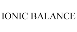 IONIC BALANCE trademark