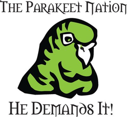 THE PARAKEET NATION HE DEMANDS IT! trademark