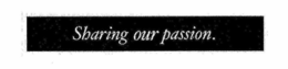 SHARING OUR PASSION. trademark