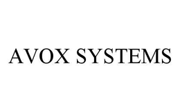 AVOX SYSTEMS trademark