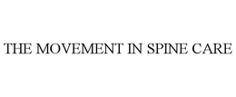 THE MOVEMENT IN SPINE CARE trademark