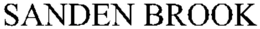 SANDEN BROOK trademark
