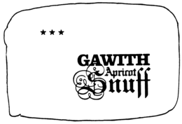 GAWITH APRICOT SNUFF trademark
