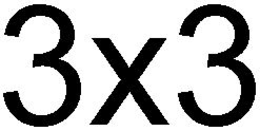 3X3 trademark