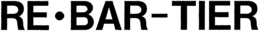 RE BAR-TIER trademark
