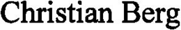 CHRISTIAN BERG trademark