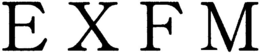 E X F M trademark
