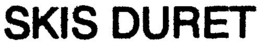 SKIS DURET trademark