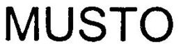 MUSTO trademark