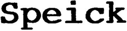 SPEICK trademark