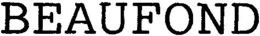 BEAUFOND trademark