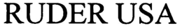 RUDER USA trademark