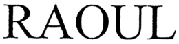RAOUL trademark