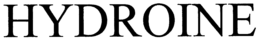 HYDROINE trademark