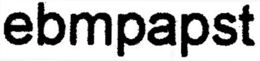 EBMPAPST trademark