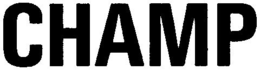 CHAMP trademark