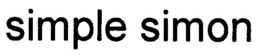 SIMPLE SIMON trademark