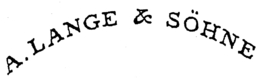 A.  LANGE & SÖHNE trademark