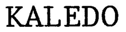 KALEDO trademark