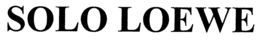 SOLO LOEWE trademark
