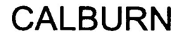CALBURN trademark