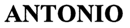 ANTONIO trademark