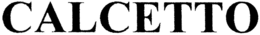 CALCETTO trademark