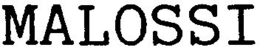 MALOSSI trademark