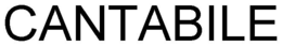 CANTABILE trademark