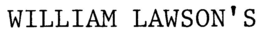 WILLIAM LAWSON'S trademark