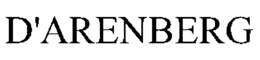 D'ARENBERG trademark