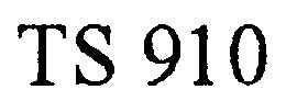 TS 910 trademark