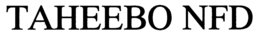 TAHEEBO NFD trademark